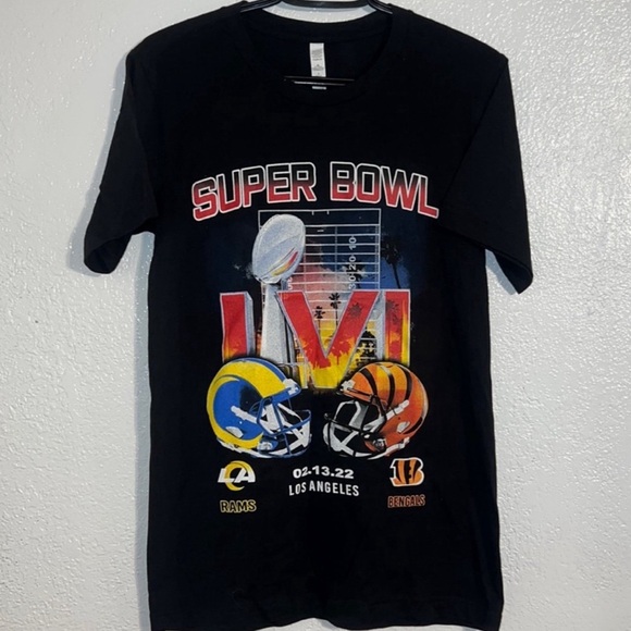 RAMS VS BENGALS SUPERBOWL TSHIRT - Picture 1 of 2